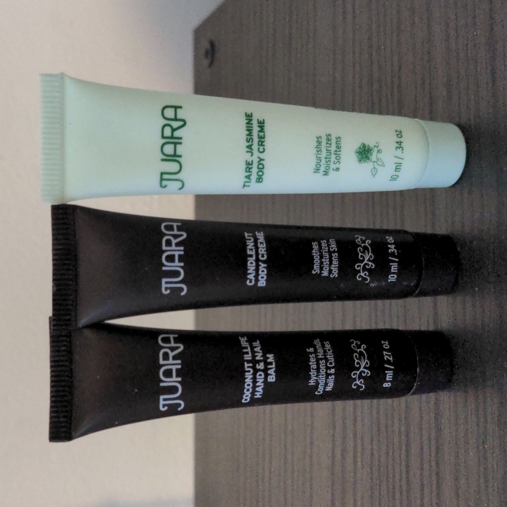 New, Sealed Juara Hand & Nail Balm and Body Creme Minis